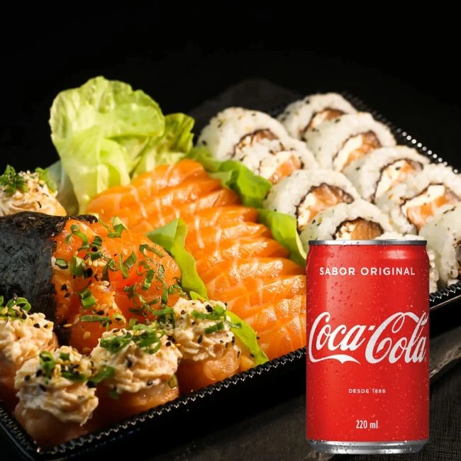 Sushi - Monte o Seu (30 Peças) + coca-cola 220ml